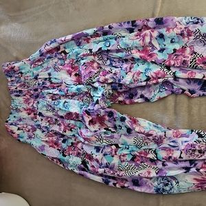 Handmade Flowery Pants